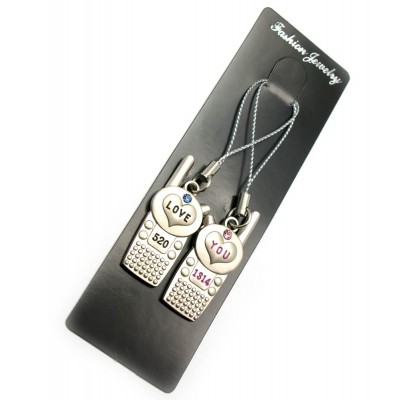 Брелоки для влюбленных (C) "Телефоны" (12 шт/уп) код 24517