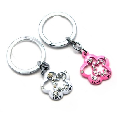 Брелоки  для влюбленных (Q) "Цветочки" (1621) код 24542