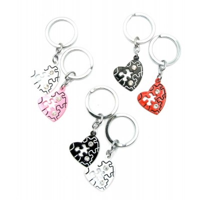 Брелоки  для влюбленных (Q) "Сердца" (72) код 24642