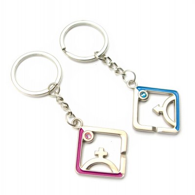 Брелоки для влюбленных  (D) "Венера и Марс" (12 шт/уп) код 24655