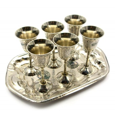 Рюмки  бронзовые цветные (н-р 6 шт.)(Cordial Set CDC) код 24733