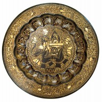 Тарелка бронзовая настенная (34 см)(Wall Plate BD 14)