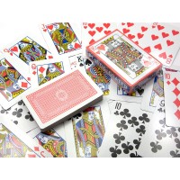 Карты игральные с пластиковым покрытием (9х6х1,8)(54 карты)