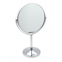 Зеркальце настольное круглое металл (25х16х10 см)