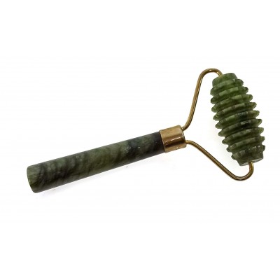 Массажер нефрит валик ёжик  (11х5,5х2см)