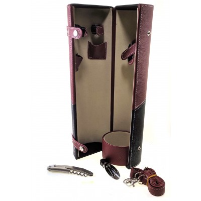 Футляр для бутылки с набором сомелье (36х11х11 см) Футляр для бутылки с набором сомелье (36х11х11 см)