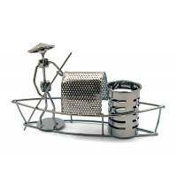 Техно-арт подставка под ручки Лодка металл (15,5х27х7,5 см)