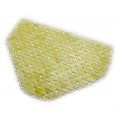 Массажер нефритовый для лица (прямоугольные вставки)(27,5х18 см) код 25175