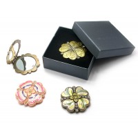 Зеркальце косметическое  (в футляре)(6,5 см)