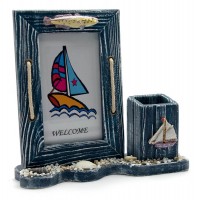 Фоторамка с подставкой для ручек Море (20х18,5х6 см)