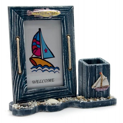 Фоторамка с подставкой для ручек Море (20х18,5х6 см)