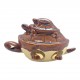 Черепашка  керамическая (шевелит лапками) (8х6х5,5 см) коричневая