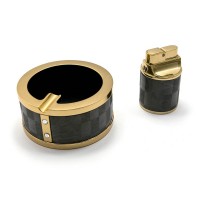 Подарочный набор (Пепепельница с зажигалкой)(17х12х5 см)