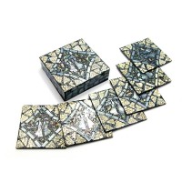 Шкатулка с подстаканниками (12х12х4 см) (Вьетнам) Шкатулка с подстаканниками (12х12х4 см) (Вьетнам)