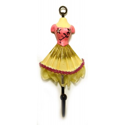 Вешалка-ключница для одежды Манекен розовый (28х13х13 см)