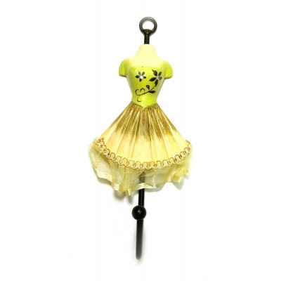 Вешалка-ключница для одежды Манекен зеленый (28х13х13 см)