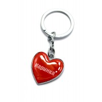 Брелок сердечко  Каринка