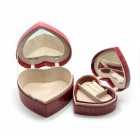 Шкатулки для бижутерии 2 шт Сердечки (18,5х17х9 см 15,5х13,5х6 см) Шкатулки для бижутерии 2 шт Сердечки (18,5х17х9 см 15,5х13,5х6 см)