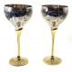 Бокалы бронзовые посеребренные (н-р 2 шт/190мл.)h-17 см(27х20х8,5см)