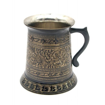 Кружка бронзовая черная (12х11х11 см)(Beer Mug Heavy) код 25823