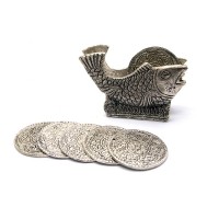 Подстаканники Рыба  (н-р 6 шт) металл (12,х8,5х4 см)(Непал)