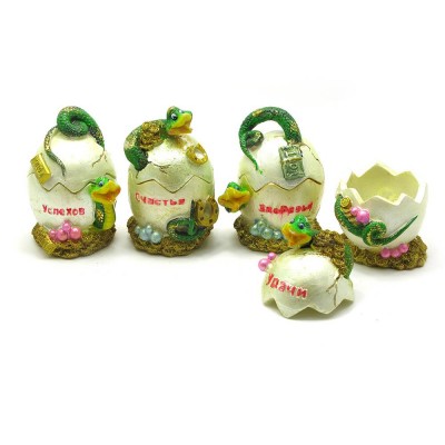 Змея на яйце шкатулка (6х9х6 см)(4 шт/уп)