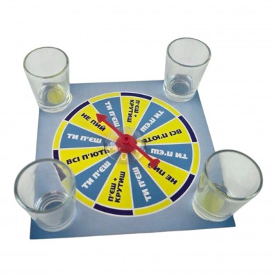 Рулетка с чарками (15х15х4 см)