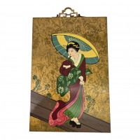 Картина Гейша с зонтом (30 х 20 х 0,9 см)