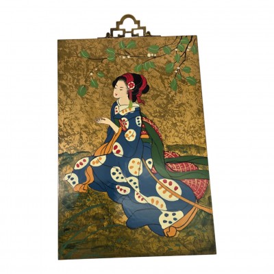 Картина Гейша в саду под ветвями дерева (30 х 20 х 0,9 см) Картина Гейша в саду под ветвями дерева (30 х 20 х 0,9 см)