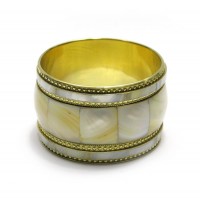 Браслет медный с перламутром (d-7 h-5 см) Браслет медный с перламутром (d-7 h-5 см)