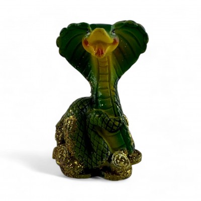 Змея-кобра с монетами (6х4х3 см)