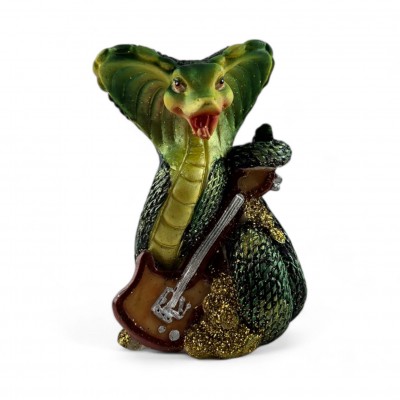 Змея-кобра с гитарой (8,5х6х,4,5см)