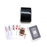 Карты игральные пластиковые синяя рубашка (POKER CLUB)(9,2х6,5х2 см)
