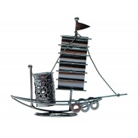 Техно-арт подставка под ручки Парусник металл (17х20х5,5 см)
