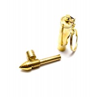 Трубка курительная бронзовая Пуля (7х1.5х1.5 см)