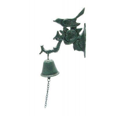 Колокольчик чугунное литье Птица на ветке (34х16х7 см)