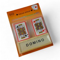 Домино с двумя колодами карт “Vegas Style” (23,5х18х4 см)