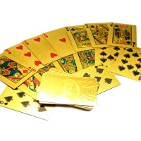 Карты игральные пластиковые Золото (9х6х2 см)(10 шт/уп)