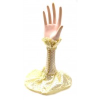 Подставка под бижутерию Рука желтая (19,5х5,5х3,5 см)