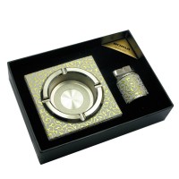 Подарочный набор (Пепепельница с зажигалкой)(21х15,5х5 см)