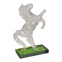 Конь хрустальный прозрачный  (7,8 х 4,7 х 2,7 см)