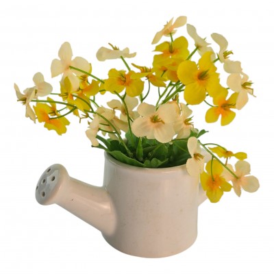 Цветы желтые в лейке (14.2х7,2х15 см) Цветы желтые в лейке (14.2х7,2х15 см)