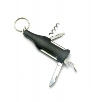 Нож-брелок, штопор с набором инструментов Бутылка (4 в 1)(11х2,5х1см) Нож-брелок, штопор с набором инструментов Бутылка (4 в 1)(11х2,5х1см)