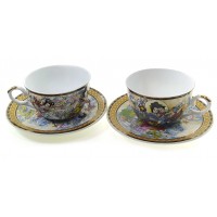 Сервиз фарфор (2JBS92) 2 чашки +2 блюдца Музы (210 мл)(h-6см,d-10см,d блюдца-15 см) Сервиз фарфор (2JBS92) 2 чашки +2 блюдца Музы (210 мл)(h-6см,d-10см,d блюдца-15 см)