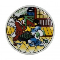 Магнит на холодильник Игра в шашки Го (5,5 см) Магнит на холодильник Игра в шашки Го (5,5 см)