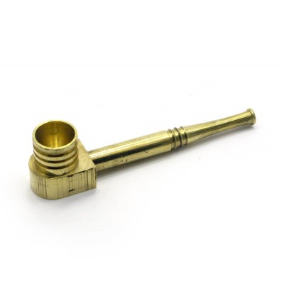 Трубка курительная бронзовая (10х2.5х2 см)(BRASS PATRI PIPE) код 27826