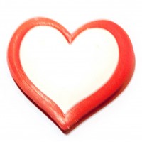 Магнит на холодильникСердечко (3х3 см)