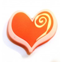 Магнит на холодильникСердечко (3х3 см)