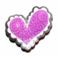 Магнит на холодильникСердечко (3х3 см)