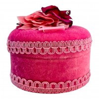 Шкатулка розовая ( 7×10×10 см)